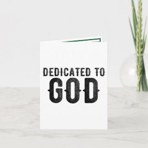 OPGEDRAGEN AAN GOD AANPASBARE COOLE ZWARTE LETTER
