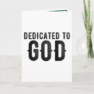 OPGEDRAGEN AAN GOD  AANPASBARE COOLE ZWARTE TEKST
