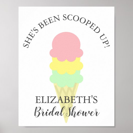 Opgegeten Ijs Bruiloftsfeestje Poster (Voorkant)