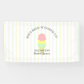 Opgegeten Ijs Bruiloftsfeestje Spandoek (Horizontaal)