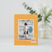 Opgegroeid door pinguïns briefkaart (Staand voorkant)