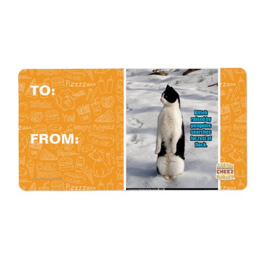 Opgegroeid door pinguïns etiket (Voorkant)