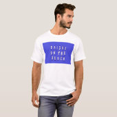 Opgegroeid op het strand: een nautisch ontwerp t-shirt (Voorkant volledig)