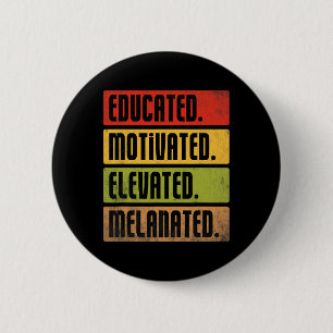 Opgeleid Gemotiveerd Verheven Melanated Bhm Afro B Ronde Button 5,7 Cm