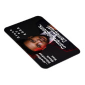 Opgeleid zwart Man 2022 Afstuderen Foto Magneet (Rechterzijde)