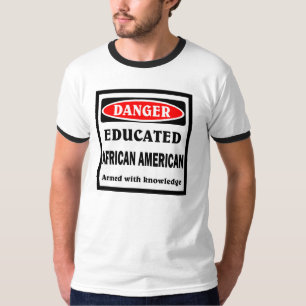 Opgeleide Afrikaanse Amerikaan. T-shirt