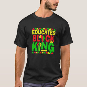 Opgeleide Black King African American Melanin Blac T-shirt