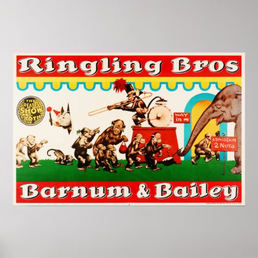 Opgeleide diercircus ringling Bros Barnum Baileys Poster (Voorkant)