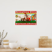 Opgeleide diercircus ringling Bros Barnum Baileys Poster (Keuken)