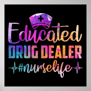 Opgeleide drugsverpleger Zuster Life Funny Zuster Poster