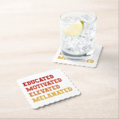 Opgeleide Gemotiveerde Gemelaneerde Leraar Cool Kartonnen Onderzetters (Insitu)