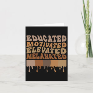Opgeleide Gemotiveerde verhoogde Melanated Black P Kaart