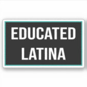 Opgeleide Latina Sticker (Voorkant)
