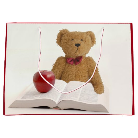 Opgeleide Teddy Bear Large Cadeautasje (Voorkant)