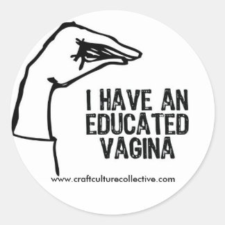 Opgeleide vagina Stickers