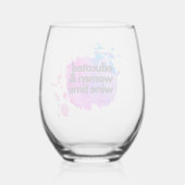 Opgeleide vrouwen en wijn tijd glas (Achterkant)