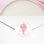 Opgelepte Ijs Bruidsfeest Ronde Sticker