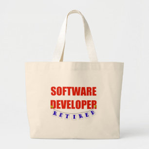 OPGELEVERDE SOFTWAREONTWIKKELER GROTE TOTE BAG