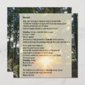 Opgelost - Kaart gebeden gedicht (Voorkant / Achterkant)