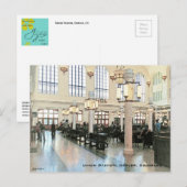Opgeloste lobby van Uniestation, Denver, CO, light Briefkaart (Voorkant / Achterkant)