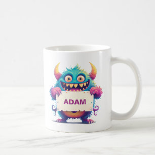 Opgemerkt teken Grappig monster Koffiemok