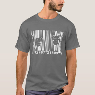Opgenomen door Consumerisme UPC Barcode Gevangenis T-shirt