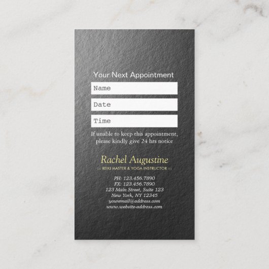 Opgenomen OM-symbool JGA-instructeur Benoeming Afsprakenkaartje (Achterkant)