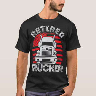 Opgenomen ontwerp van driverdrivertekst vrachtwage t-shirt