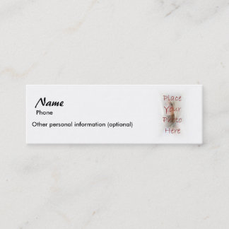 Opgenomen - Pass Out Card voor telefoonnummer Mini Visitekaartje