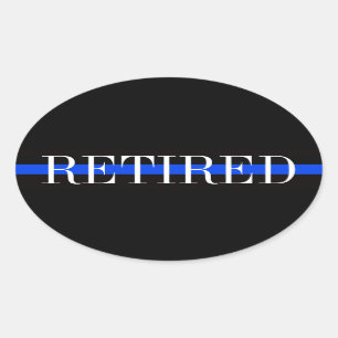 OPGENOMEN POLITIEBUREAUS OVAL-BUMPERSTICKER OVALE STICKER