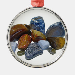 Opgepoetste Rotsen Metalen Ornament
