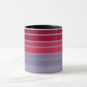 Opgerapt rood en grijs eenvoudig patroon mok (Midden)