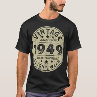  opgericht in 1949 73e verjaardag van de retrospec t-shirt