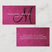 Opgerold leder visitekaartje (Voorkant / Achterkant)