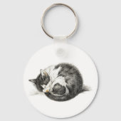 Opgerolde slaapkat (1825) sleutelhanger (Voorkant)