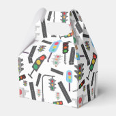 opgeruimde verkeerslichten voor jongens wegvervoer bedankdoosjes (Voorkant Zijde)