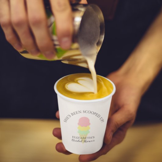 Opgeschepte IJs Bruiloft Feest Papieren Bekers