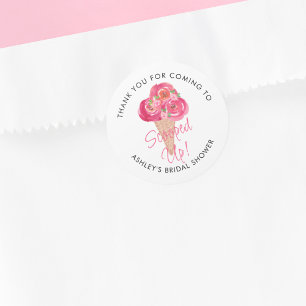 Opgeschepte IJs Bruiloft Feest Persoonlijk Ronde Sticker