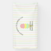 Opgeschepte Ijs Bruiloft Feest Spandoek (Verticaal)