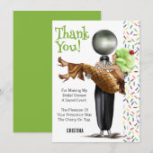 Opgeschepte Ijs Bruiloft Thank You Bedankkaart (Voorkant / Achterkant)