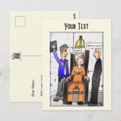 Opgeslagen Bleek geel Briefkaart (Voorkant / Achterkant)