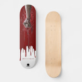 Opgeslagen door bloed skateboard (Voorkant)