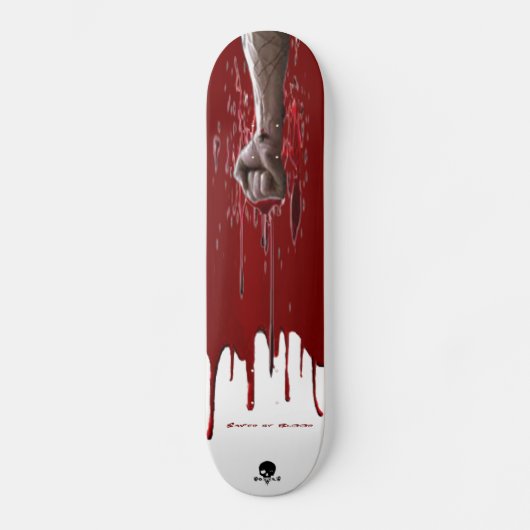 Opgeslagen door bloed skateboard (Voorkant)