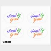 Opgeslagen door Grace Ovale Sticker (Vel)