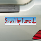 Opgeslagen door Love Bumpersticker (Op auto)