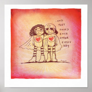 opgeslagen elkaar poster