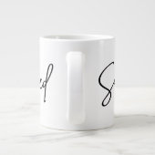 Opgeslagen Inspirerend quote Modern Script Extra Grote Beker (Achterkant)