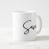 Opgeslagen Inspirerend quote Modern Script Extra Grote Beker (Voorkant rechts)