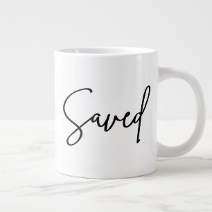 Opgeslagen Inspirerend quote Modern Script Extra Grote Beker