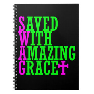Opgeslagen met verbazingwekkende Grace SWAG Christ Notitieboek